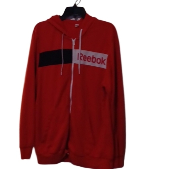 🌺Reebok  Zip Up Sweater with Sporty Design With Hoodie🎉 - Picture 2 of 9